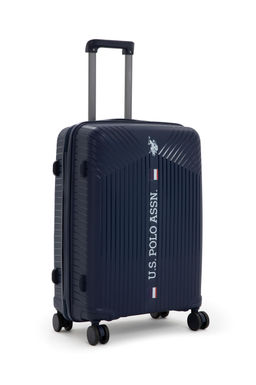 Мужской темно-синий чемодан