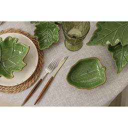Салатник Доляна «Лист», 220 мл, 14.4×3.8 см, зелёный