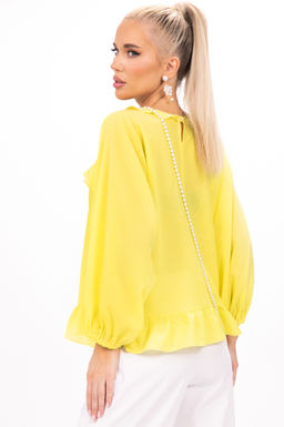 Блузка Бохо (жёлтый) - Эльза фото 6