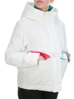 D003 WHITE Куртка демисезонная женская (100 гр. синтепон)
