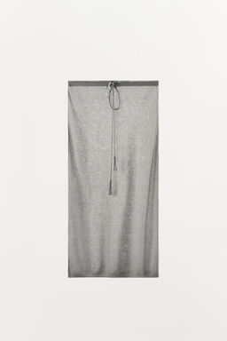 FINE KNIT SKIRT WITH METALLIC THREAD - Zara фото 3