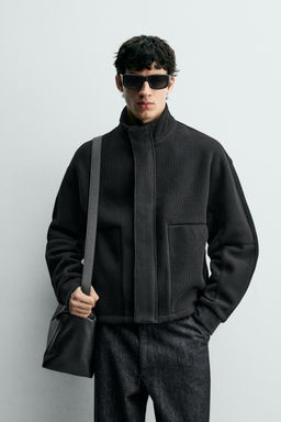 RIBBED BOXY FIT JACKET - Zara фото 2
