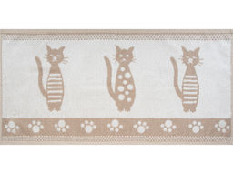 Полотенце махровое 6с104.513ж2 Коты (лен3) 81х40см