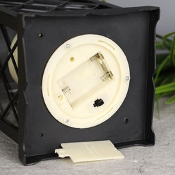 Светильник фонарь настольный 13x13x33 см черный / YR1411B /уп 24/НОВОГОДНИЙ - Галеонтрейд фото 5