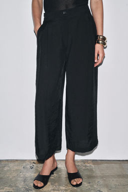 ZW COLLECTION CROPPED DARTED TROUSERS - Zara фото 25