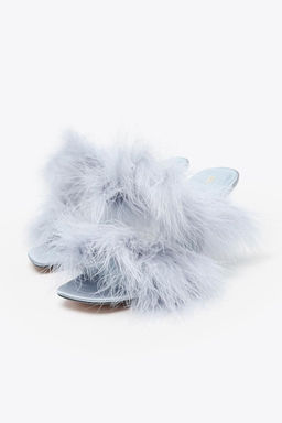 FEATHER HEELED SANDALS - Zara фото 3