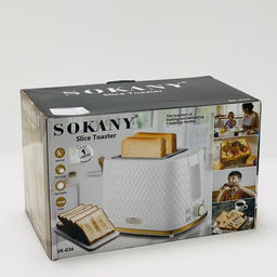 034 Тостер (780Вт пласт.корпус БЕЛЫЙ с чашей для крошек) SOKANY (х12) - АКЦИЯ - Mayer&boch фото 5