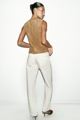 TOP EFECTO ANTE / Camel medio - Zara фото 5