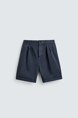 BERMUDA RELAXED FIT PLIEGUES AARON LEVINE X ZARA / az-empolvado