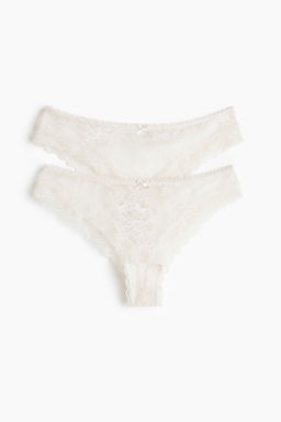 Pack de 2 bragas Brazilian de encaje