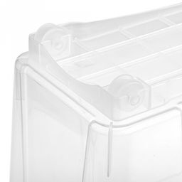 Контейнер хозяйственный для хранения пластмассовый 10л, 46,5х16,5х25,5см, на колесах (Россия)