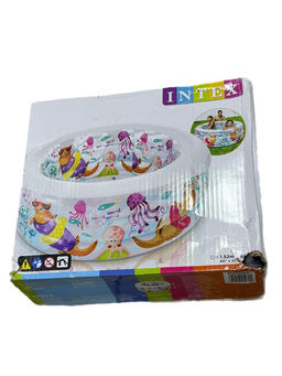 УЦЕНКА. Бассейн надув. 152*56см "Аквариум" (58480, "Intex") надувное дно: дефект коробки