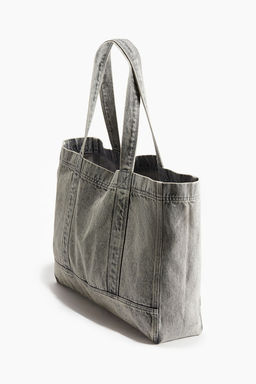 Bolsa shopper en denim efecto lavado - H&m фото 3