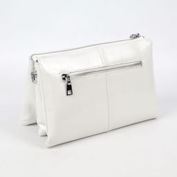 Женская кожаная сумка через плечо с тремя отделениями 0102-3 - Cidirro фото 4