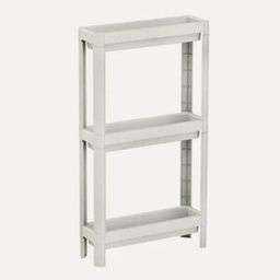 Этажерка 3-х секц узкая Kleo 398х127х700мм белый