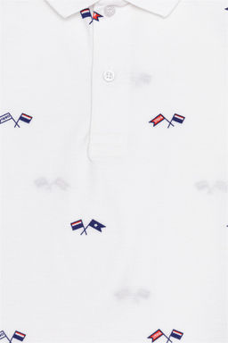 Белая футболка с воротником-поло для мальчика Неожиданная скидка в корзине - U.s. polo assn фото 3