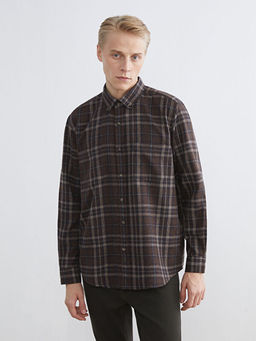 Regular Fit Uzun Kollu Ekose Erkek G?mlek