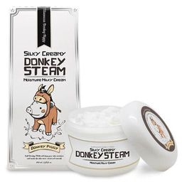 Elizavecca Silky Creamy Donkey Steam Moisture Milky Cream, 100g - Увлажняющий паровой крем