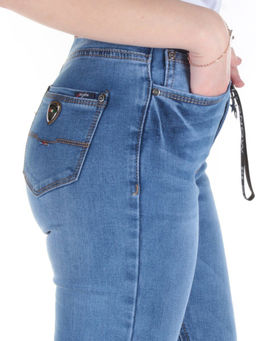 T088 Джинсы зауженные женские BG - Фабричный китай фото 5