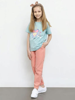 Текстильные брюки для девочек