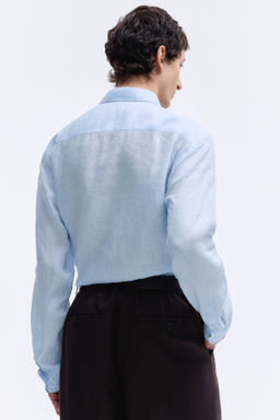 Camisa de lino Slim Fit - H&m фото 11