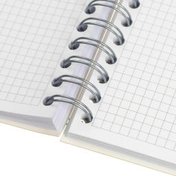 Тетрадь общая А5 Attache Miss Office 128л клетка гребень голубой с серебром