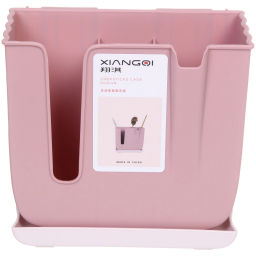 Подставка для столовых приборов "SEGRETO" 16*7,5*15см 3секции пыльная роза