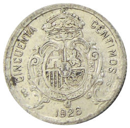 50 сентимо 1926 года Испания