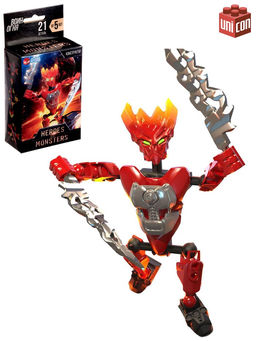 Конструктор-робот «Воин Огня», 19 деталей