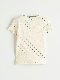 Bisiklet Yaka K?z ?ocuk Ti??rt