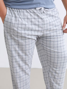 B?y?k Beden Standart Kal?p Ekose Erkek Pijama Alt