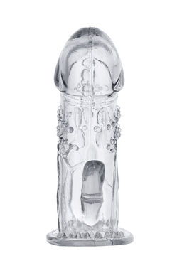 Насадка на пенис TOYFA, TPE, прозрачный, 13 см  фото 3