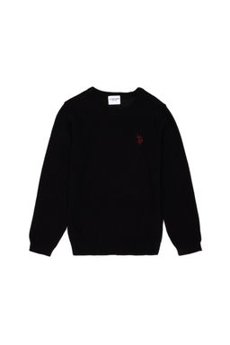 U. S. Polo Assn Черный базовый свитер для мальчика - U.s. polo assn фото 4