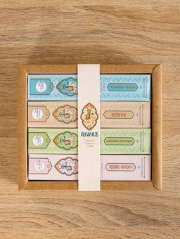 Подарочный набор благовоний ПРЕМИУМ, без стержня 4 аромата, 40 аромапалочек с подставкой - Simaland фото 2