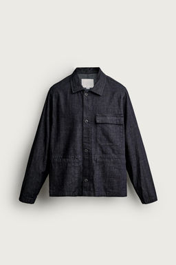 SOBRECAMISA DENIM RELAXED FIT / ?ndigo - Zara фото 7