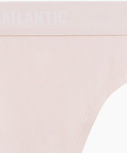 ATLANTIC 3CLP-013 Трусы стринги String - набор 3 шт. фуксия + светлый капучино + светло-розовый  фото 6