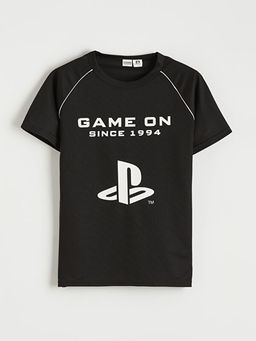 Erkek ?ocuk PlayStation Bask?l? Ti??rt