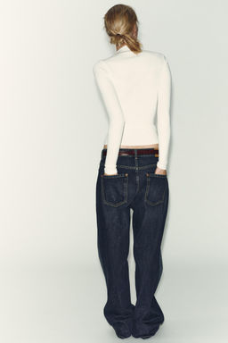 RIBBED LONG SLEEVE T-SHIRT - Zara фото 4