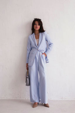 9851 Костюм брючный голубой - Martichelli фото 12