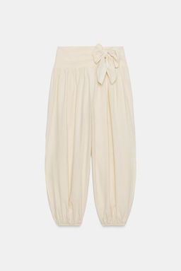 PANTAL?N BOMBACHO LAZADA / Beige claro - Zara фото 5