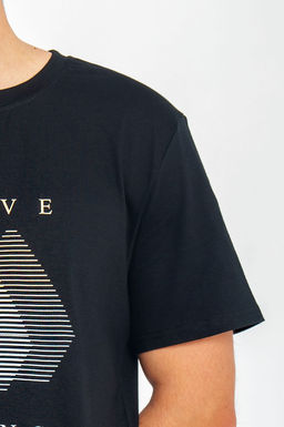 Арт. 67117 Футболка мужская 48-56 (5 шт) Цвет:черный