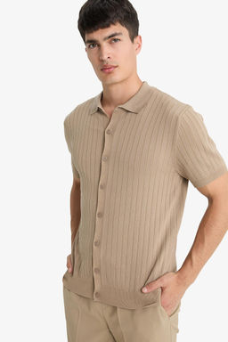 Standart Fit Polo Yaka Triko K_sa Kollu Ti__rt - Defacto фото 4