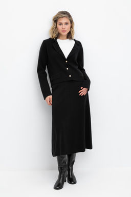 ЕВ 737/ш/черный юбка жен