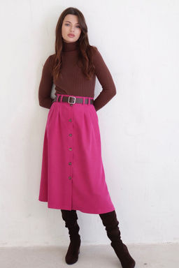 Юбка на пуговицах длины миди - Martichelli фото 38