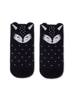 Цена за 2 пары CONTE-KIDS Хлопковые носки TIP-TOP (мордашки) черный