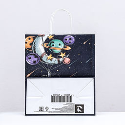 Цена за 25 шт. Пакет бумажный, крафт 100 г/м2 25 х 22 х 12 см Следуй за звездой - Simaland фото 2