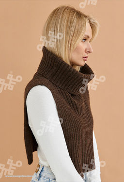 Воротник из 100% монгольской шерсти (арт. 05128) - Тод оймс ххк фото 5