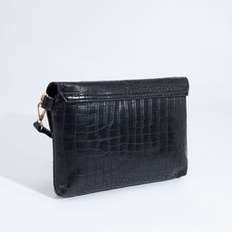 Сумка-клатч на магните, ремешок на запястье, цвет чёрный - Simaland фото 2