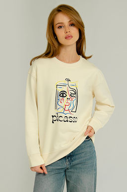 Арт.15111 Свитшот женский 44-52 (5 шт) Цвет:бежевый - Калинка фото 10