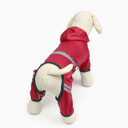 Комбинезон для собак, демисезонный, размер ХL (ДС 31-33, Ог 47-49, ОШ 35-37 см), красный - Simaland фото 4